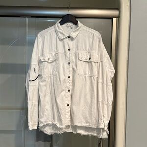 Button down casual oversized top